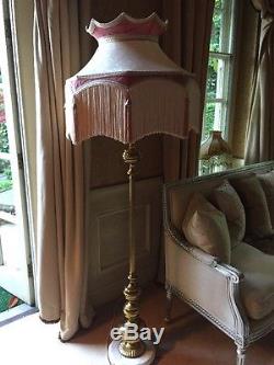 Vintage/retro/Victorian Downtown Abbey/traditional/deco Ivory/pink Lampshade