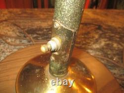 Vintage tall mid century 3 lucite globe shade table lamp