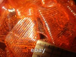 Vintage tall mid century 3 lucite globe shade table lamp