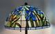 Vintage Tiffany Style Lamp Shade 20 W X 9 3/4 H Hand Crafted In Haiti 1985