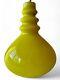 Vintage Yellow Opaline Glass Pendant Light Lamp Shade Sweden 1960's Evc