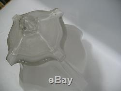 Vtg 14 Opaque Glass Street Light Lantern Lamp Shade Globe Top Cover Square old