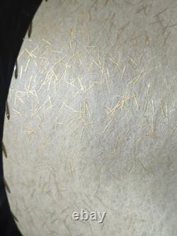 Vtg 1950s Fiberglass Lamp Shade Mid Century MCM Modern Atomic Gold Speckle 18