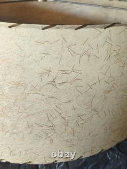 Vtg 1950s Fiberglass Lamp Shade Mid Century MCM Modern Atomic Gold Speckle 18