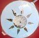 Vtg 1960's-70's Mcm Retro Geometric 3d Prismatic Holograph Glass Light Fixture