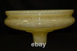 Vtg Art Deco TORCHIERE Shade Gold Luster Milk Glass Funeral Floor Lamp 13 Lot B