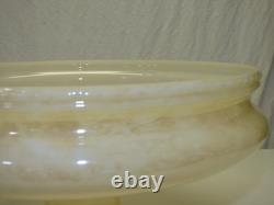 Vtg Art Deco TORCHIERE Shade Gold Luster Milk Glass Funeral Floor Lamp 13 Lot B