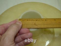 Vtg Art Deco TORCHIERE Shade Gold Luster Milk Glass Funeral Floor Lamp 13 Lot B