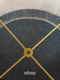 Vtg Asian Silk Lamp Shade Large Drum Lampshade Mid Century MCM Red Gold NOS