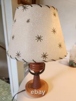 Vtg Atomic Light MCM 15 X 10 IN. One owner. Me 75 Years Old. Works. Fiber Glass