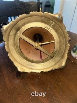 Vtg. B&H Inc. Gas Lamp Glass Floral Shades Great Cond. No Chips In Shades