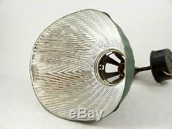 Vtg Curtis 410 Mercury Reflective Shade Lamp Industrial Light Fixture Working