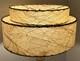 Vtg Fiberglass Lamp Shade 2 Tier Mcm Retro 7 H X 11 & 14 Diam Abstract Pattern