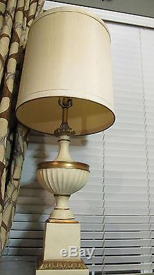 Vtg Frederick Cooper Chicago MID Century Hollywood Regency Table Lamps Shade