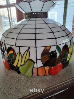 Vtg Large Fruit Lamp Shade