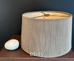 Vtg MCM SMALL Frederick Cooper Slant DRUM Lamp SHADE ONLY 8.25x5.5x9+grey rare