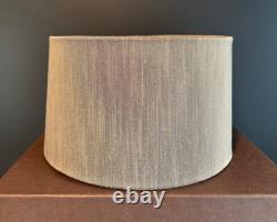 Vtg MCM SMALL Frederick Cooper Slant DRUM Lamp SHADE ONLY 8.25x5.5x9+grey rare