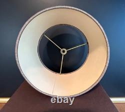 Vtg MCM SMALL Frederick Cooper Slant DRUM Lamp SHADE ONLY 8.25x5.5x9+grey rare