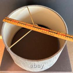 Vtg MCM SMALL Frederick Cooper Slant DRUM Lamp SHADE ONLY 8.25x5.5x9+grey rare
