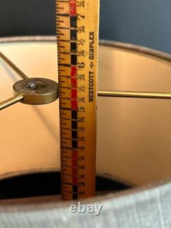 Vtg MCM SMALL Frederick Cooper Slant DRUM Lamp SHADE ONLY 8.25x5.5x9+grey rare