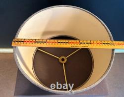 Vtg MCM SMALL Frederick Cooper Slant DRUM Lamp SHADE ONLY 8.25x5.5x9+grey rare