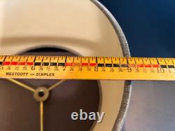Vtg MCM SMALL Frederick Cooper Slant DRUM Lamp SHADE ONLY 8.25x5.5x9+grey rare