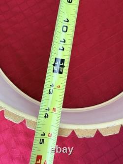 Vtg MCM Slatted Natural Cork Drum Lampshade 14 1970s Scandinavian Original Art