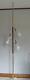 Vtg Mid Century 3 Way Tension Pole Floor Lamp With 3 Retro Glass Shades 8' 6