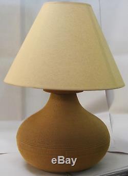 Vtg Mid-Century Modern Cardboard Lamp & Shade 24