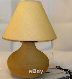 Vtg Mid-Century Modern Cardboard Lamp & Shade 24