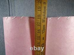 Vtg. Pair White Porcelain Boudoir Lamps/pink Fiberglass Whipstitch Shades-read