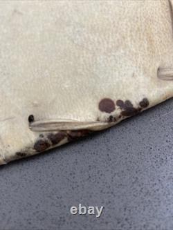 Vtg Southwestern Rawhide Leather Lamp Shade 22 At Bottom Handmade Rustic Cabin