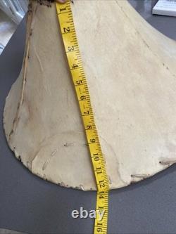 Vtg Southwestern Rawhide Leather Lamp Shade 22 At Bottom Handmade Rustic Cabin Vtg Southwestern Rawhide Leather Lamp Shade 22 At Bottom Handmade Rustic Cabin