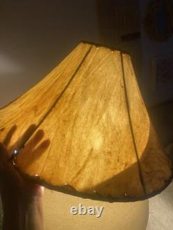 Vtg Southwestern Rawhide Leather Lamp Shade 22 At Bottom Handmade Rustic Cabin