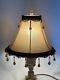 Vtg Victorian Art Deco Boho Style Lamp Shade 13 Gold Brown Beaded Tassel Fringe