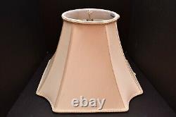 Waterford BRAND Cream White SQUARE Vintage Lamp Shade ONLY Replacement 17.5