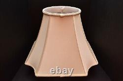 Waterford BRAND Cream White SQUARE Vintage Lamp Shade ONLY Replacement 17.5