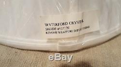 Waterford Crystal fabric Vintage lamp shades set pair #937120 NEW